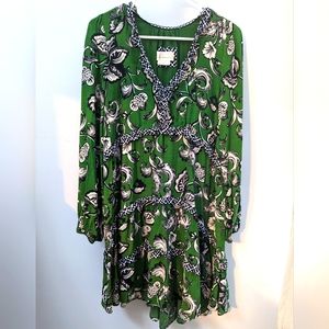 Anthropologie Tiered Mini-Dress - S